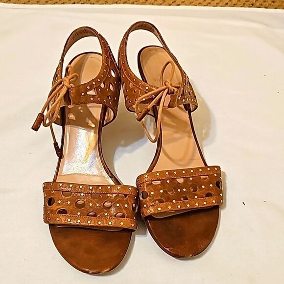 Stuart Weitzman “Circular “ open toe sandals size 10 - Picture 1 of 9